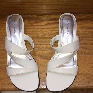 sears white sandals